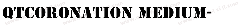 QTCoronation Medium字体转换